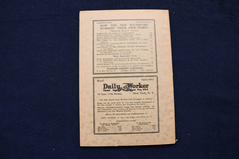 1933 JULY THE COMMUNIST MONTHLY PERIODICAL - K 489