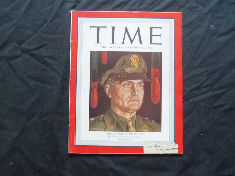 1943 AUGUST 30 TIME MAGAZINE - GENERAL IRA EAKER OF THE EIGHTH - T 879