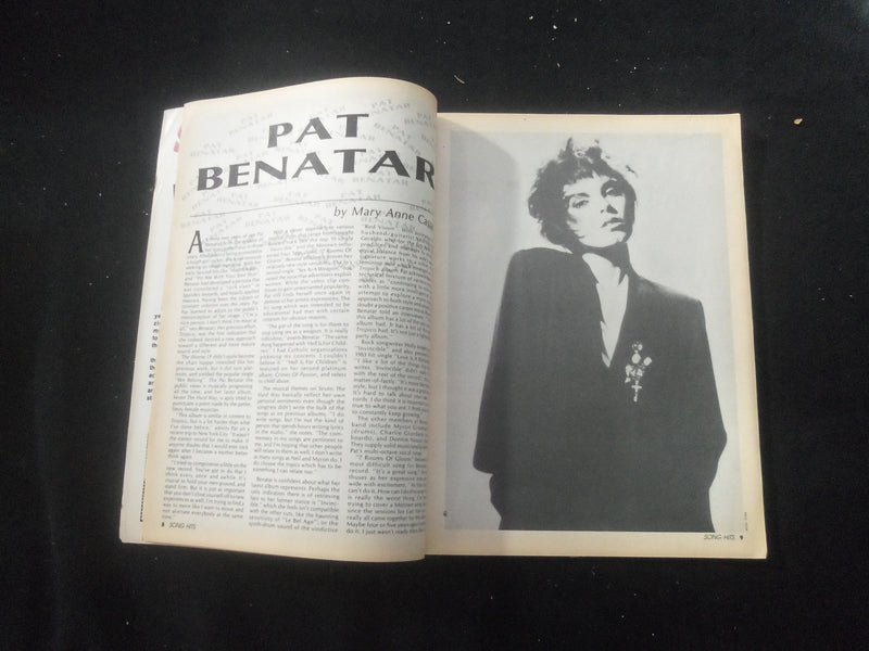 1986 JUNE SONG HITS MAGAZINE - PAT BENATAR COVER - SP 1521Q
