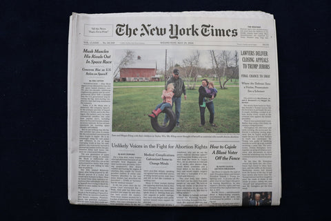 2024 MAY 29 NEW YORK TIMES - LAWYERS DELIVER CLOSING APPEALS TO TRUMP JURORS