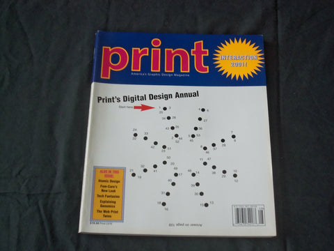 2001 PRINT MAGAZINE - AMERICA'S GRAPHIC DESIGN MAGAZINE - RC 889