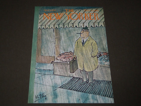 1967 APRIL 8 NEW YORKER MAGAZINE FRONT COVER ONLY - GREAT ART FOR FRAMING