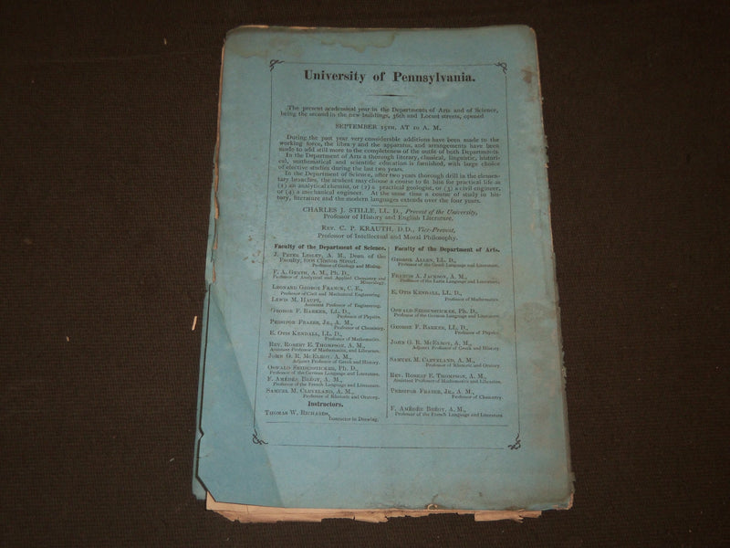 1873 OCTOBER THE PENN MONTHLY MAGAZINE - SCIENCE, ART , LITERATURE - J 5526