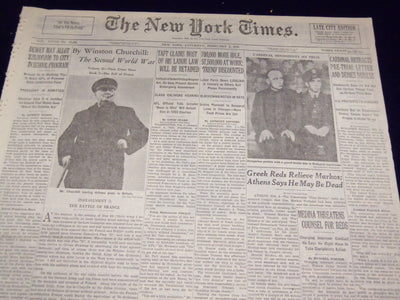 1949 FEBRUARY 5 NEW YORK TIMES RAG EDITION - MINDSZENTY ON TRIAL - NT 3201