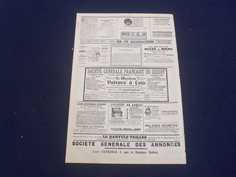 1881 FEB 11 LE DON QUICHOTTE NEWSPAPER-MASQUES POUR TOUS LES GOUTS-FRENCH-FR3246