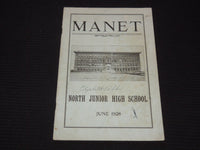 1928 MANET NORTH JUNIOR HIGH SCHOOL MAGAZINE - QUINCY MASSACHUSETTS - J 7258