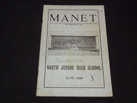 1928 MANET NORTH JUNIOR HIGH SCHOOL MAGAZINE - QUINCY MASSACHUSETTS - J 7258