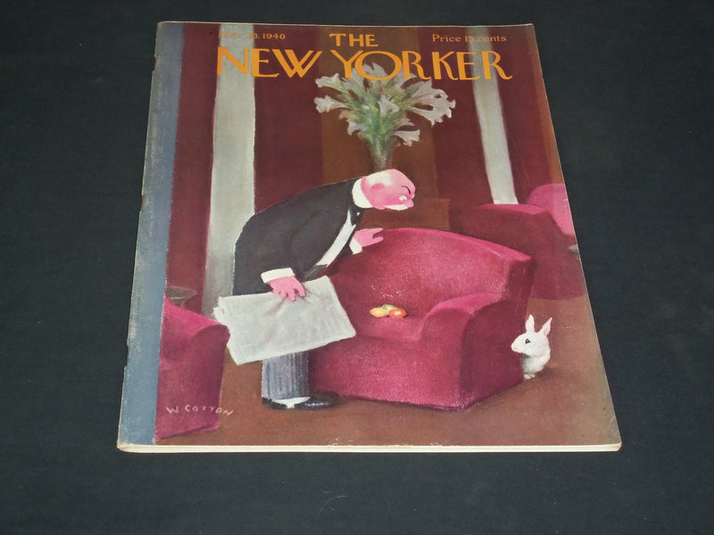 1940 MARCH 23 THE NEW YORKER MAGAZINE - ILLUSTRATED COVER - NY 861