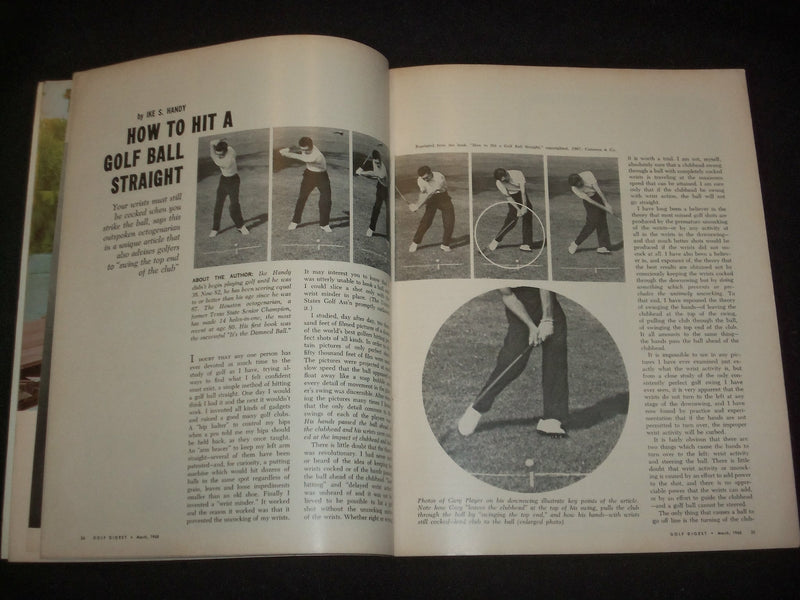 1968 MARCH GOLF DIGEST MAGAZINE - ARNOLD PALMER COVER - ST 6340