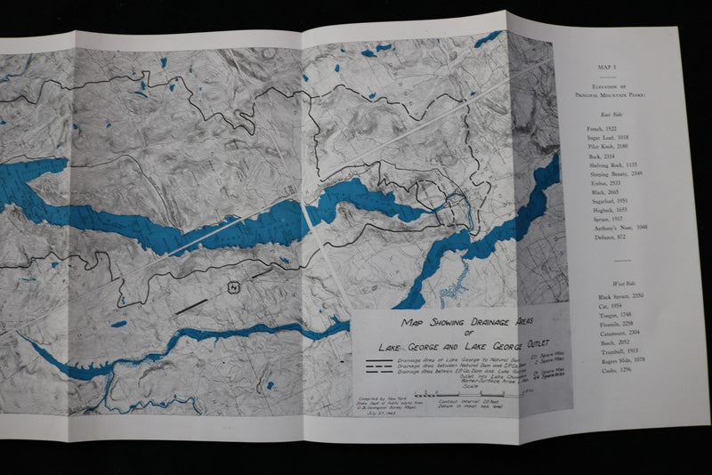 1945 LAKE GEORGE WATER CONDITIONS REPORT - HARDCOVER BOOK - K 2894