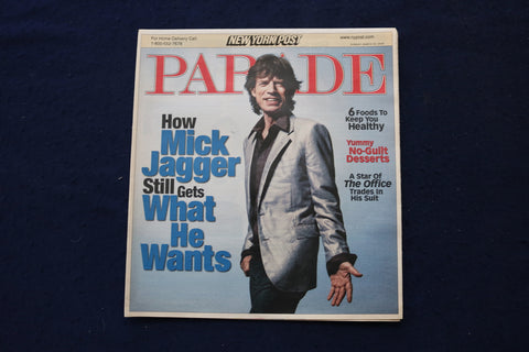 2008 MARCH 30 PARADE MAGAZINE - MICK JAGGER COVER - E 18418