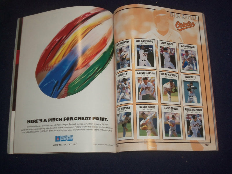 1997 AMERICAN LEAGUE CHAMPIONSHIP SERIES PROGRAM - CLEVELAND - BALTIMORE-ST 6524