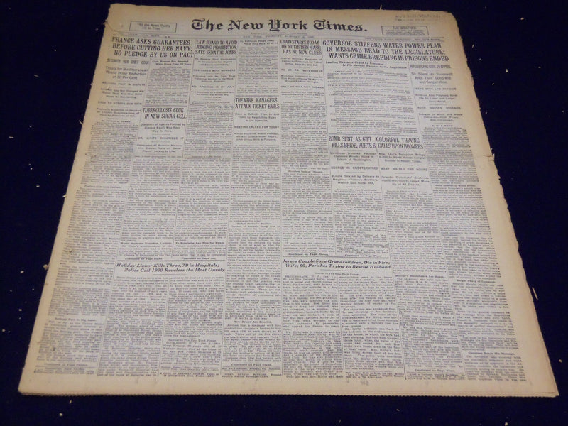 1930 JANUARY 2 NEW YORK TIMES - CRAIN STARTS ROTHSTEIN CASE - NT 3912