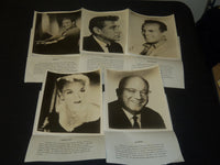 1960'S 8 X 10 PUBLICITY PHOTOS LOT OF 5 - KELLY - BERNSTEIN -BELAFONTE- J 5519