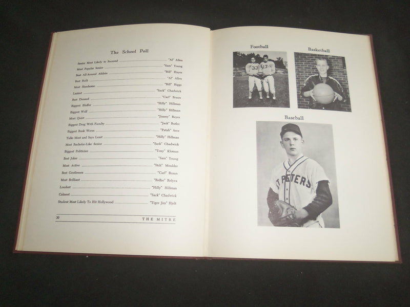 1947 THE MITRE ST. PETER'S SCHOOL YEARBOOK - PEEKSKILL NEW YORK - YB 2555