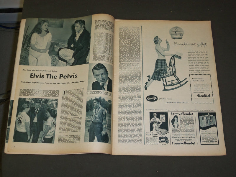 1956 NOV 27 FILM REVIEW (GERMAN) MAGAZINE - NICE PHOTOS, ARTICLES & ADS - B 3977