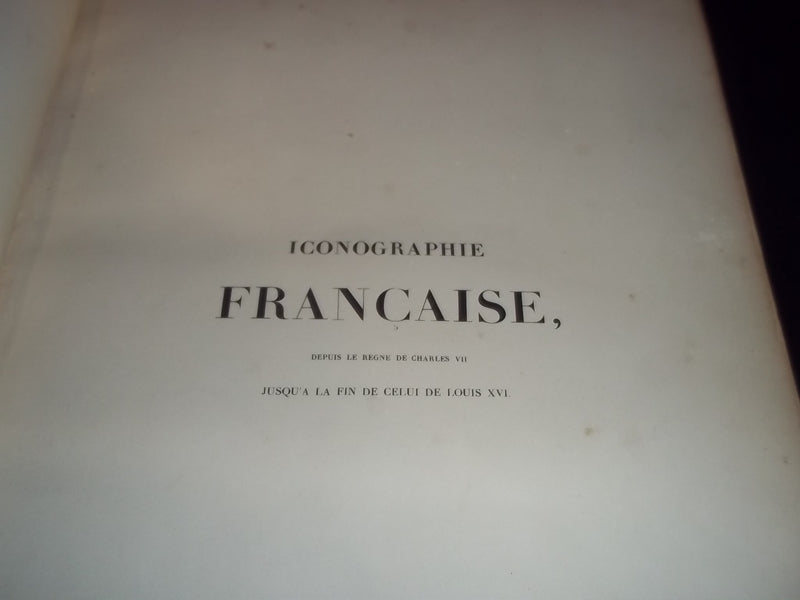 1840 ICONOGRAPHIE FRANCAISE BY DELPECH FRENCH VOLUME NO. 1 - ENGRAVINGS - Z 14