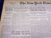 1936 NOV 13 NEW YORK TIMES - EUGENE O'NEILL WINS NOVEL PRIZE - NT 2134