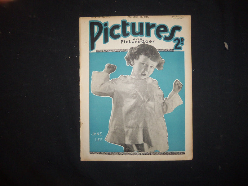 1919 OCTOBER 11 PICTURES AND PICTUREGOER MAGAZINE - JANE LEE - ST 3421