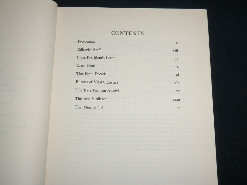 1954 THE FIRST DECADE - CLASS OF 1944 PRINCETON BOOK - NEW JERSEY - KD 7002