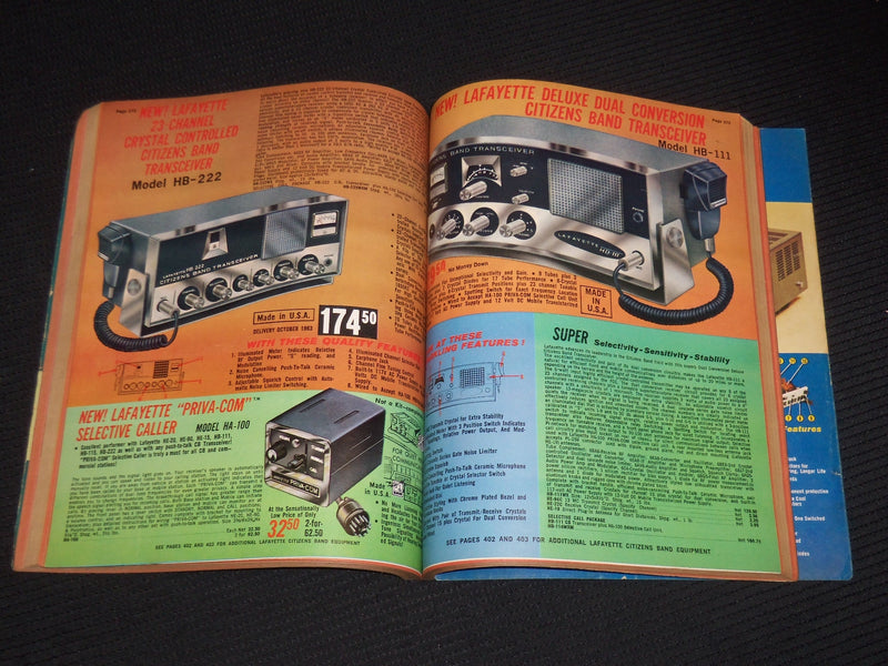 1963-1970 LAFAYETTE RADIO ELECTRONICS CATALOG LOT OF 5 ISSUES - O 1794