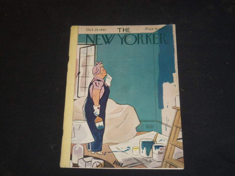 1943 OCTOBER 23 THE NEW YORKER MAGAZINE - ILLUSTRATED COVER - NY 1729