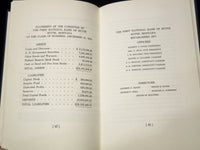 1952 THE FIRST NATIONAL BANK OF BUTTE BOOK - 75 YEARS OF SERVICE - K 2110