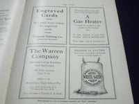 1911 THE DIAL BRATTLEBORO HIGH SCHOOL MAGAZINE LOT OF 6 - GREAT INFO. - O 2341