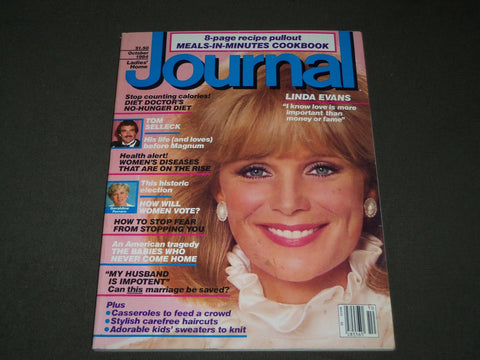 1984 OCTOBER ADIES' HOME JOURNAL MAGAZINE - LINDA EVANS COVER - B 3128