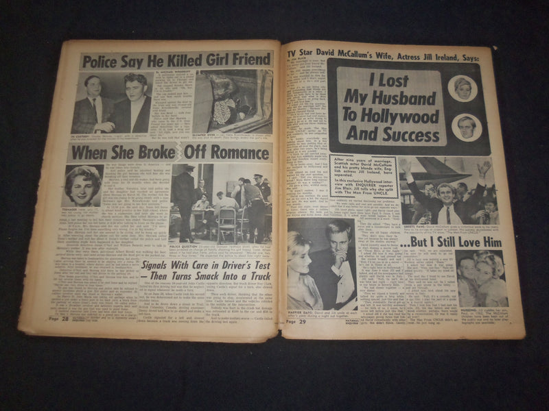1966 SEP 4 NATIONAL ENQUIRER NEWSPAPER - DAVID JANSSEN: I COULD KILL - NP 7421