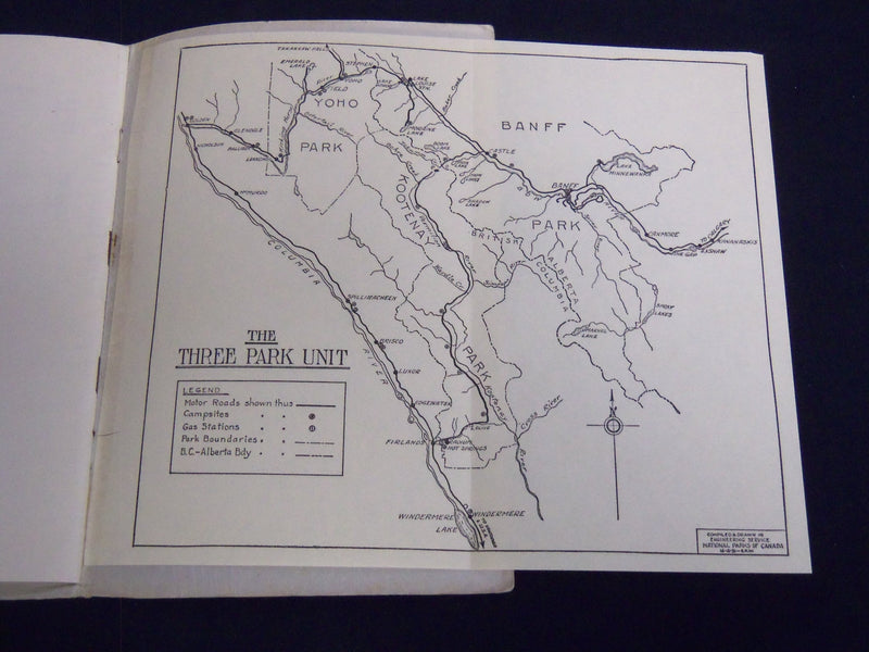 1931 BANFF KOOTENAY AND YOHO NATIONAL PARKS GUIDE BOOK - OTTAWA - J 8186