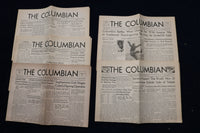1935-1937 THE COLUMBIAN HIGH SCHOOL NEWSPAPER- S. ORANGE, NJ - LOT OF 28- O 3467