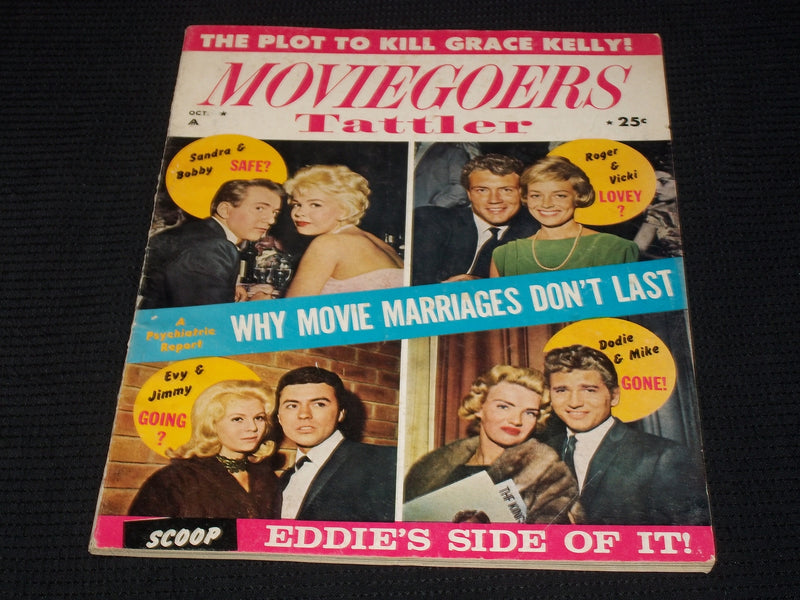 1962 OCTOBER MOVIEGOERS TATTLER MAGAZINE - SANDRA & BOBBY FRONT COVER - E 5392