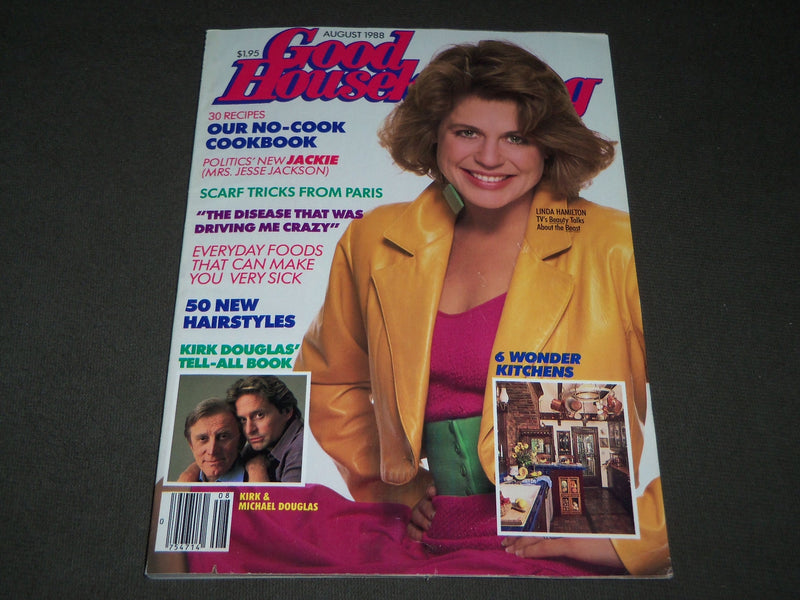 1988 AUGUST GOOD HOUSEKEEPING MAGAZINE - LINDA HAMILTON COVER - B 2767