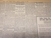 1915 JUNE 11 NEW YORK TIMES - WILSON TELLS GERMANY NO RIGHT TO ENDANGER- NT 7699