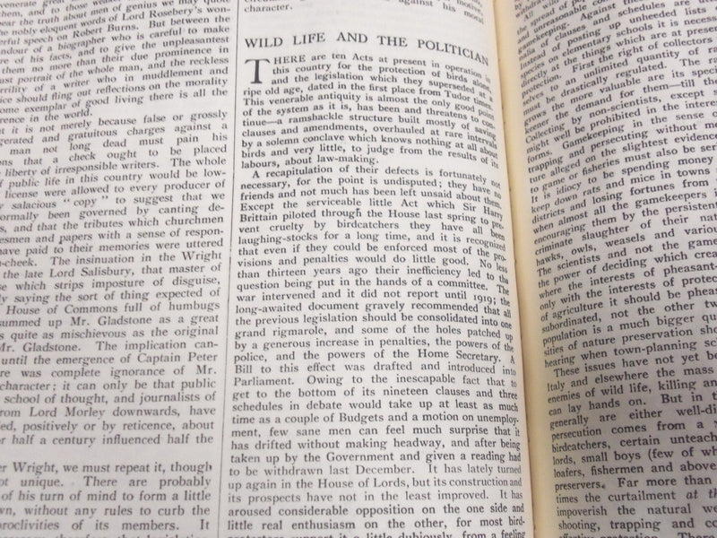 1926 SATURDAY REVIEW 2 BOUND VOLUMES - COMPLETE YR- PUBLISHED IN LONDON - R 1132