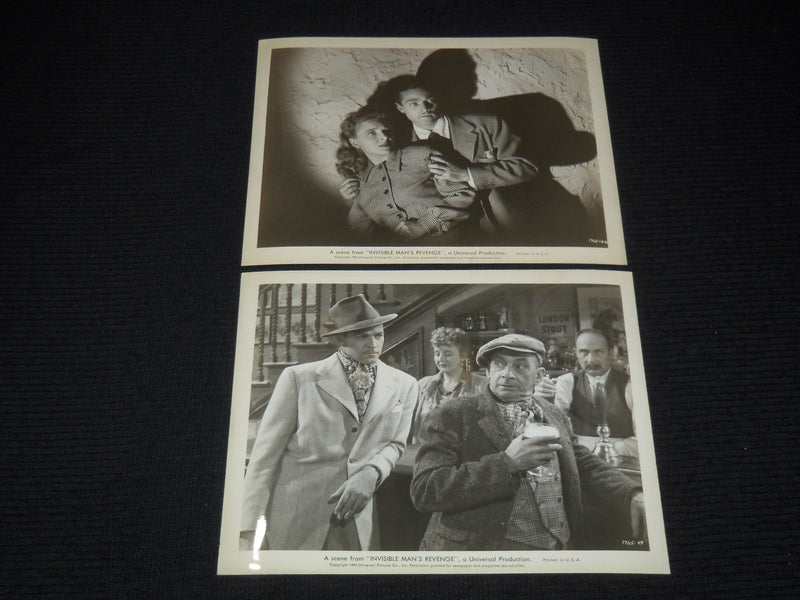 1944 INVISIBLE MAN'S REVENGE MOVIE STILLS - LOT OF 10 PHOTOS - 8x10 - #84