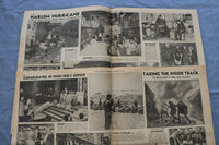 1943 NEW YORK DAILY NEWS CENTERFOLDS - WORLD WAR II - LOT OF 171 - O 3829