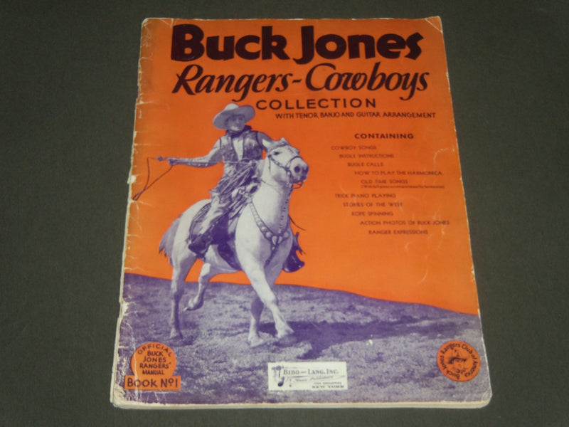 1932 BUCK JONES RANGERS COWBOYS COLLECTION SONG BOOK - J 2421