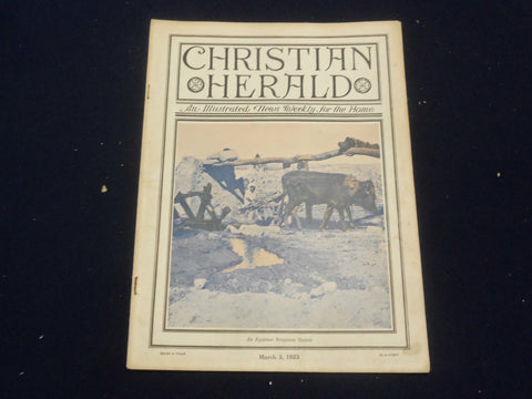 1923 MARCH 3 CHRISTIAN HERALD MAGAZINE - AN EGYPTIAN IRRIGATION SYSTEM - ST 6606