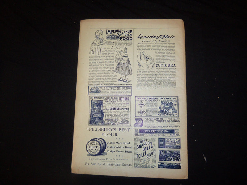 1891 AUGUST LADIES' HOME JOURNAL MAGAZINE - GREAT ILLUSTRATIONS & ADS - ST 2352