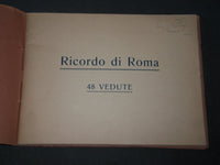 1900'S RICORDO DI ROMA VIEW BOOK - SOFTCOVER - 48 PHOTOS INSIDE - J 3284