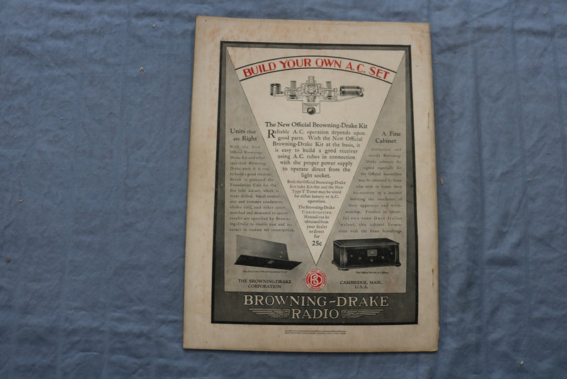1928 MARCH RADIO BROADCAST MAGAZINE - A-POWER UNIT COVER - ST 1767S