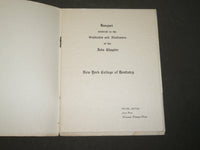 1923 NY COLLEGE OF DENTISTRY IOTA CHAPTER BANQUET PROGRAM - J 3665