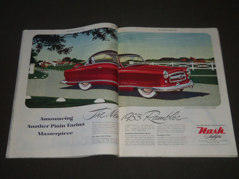 1953 MARCH 14 THE SATURDAY EVENING POST MAGAZINE - ILLUSTRATED COVER - SP 1954