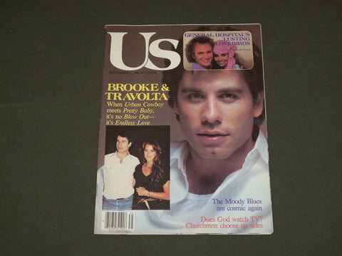 1981 SEPTEMBER 1 US MAGAZINE - JOHN TRAVOLTA & BROOKE SHIELDS COVER - B 3851