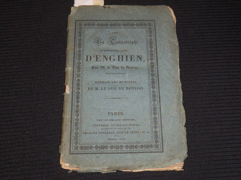 1823 OCTOBER EXTRAIT DES MEMORIES DE M. KLE DUC DE ROVIGO FRENCH BOOK - K 88