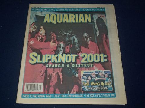 2001 JANUARY 3-10 AQUARIAN WEEKLY NEWSPAPER - SLIPKNOT COVER - J 1167