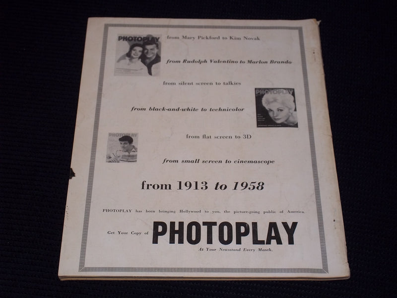 1958 ANNUAL PHOTOPLAY MAGAZINE - NATALIE WOOD PAT BOONE FRONT COVER - E 16658