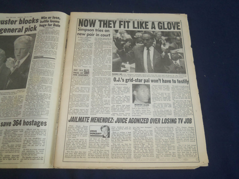 1995 JUNE 22 NEW YORK POST NEWSPAPER - FREED TO KILL, KILLS 7 IN 5 DAYS- NP 5574